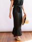 Eyelet Vienna Sarong Black