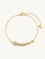Fishbone Chain Bracelet Gold