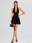 Cinzia Knit Dress Metallic Black