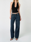 Knit Halter Top Black