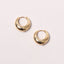 14K Gold-Dipped Bold Hoop Earring White Gold