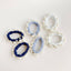 Coastal Textured Seamless Pearl Hair Tie (Set of 6): Assorted