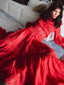 Ocean Silk Maxi Dress Ruby Red