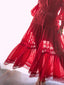 Ocean Silk Maxi Dress Ruby Red