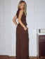 Arla Wide Leg Pant Chocolate