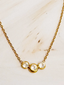 Minimalist Three Stones Necklace