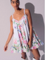 Short Dress Lily White Botanic