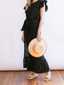 Eyelet Vienna Sarong Black