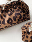 Vintage Leopard Cosmetic Bag Large