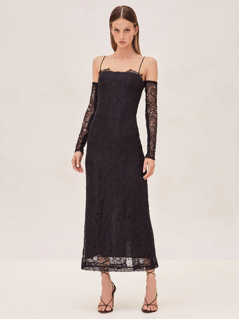 Rishell Dress Black Lace Splash Rishell Dress Black Lace Splash