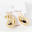 Gold-Dipped Chunky Water Drop Post Earrings Gold