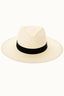 Handwoven Ivory Toyo Straw Panama Hat, Adjustable