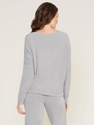 CozyChic Ultra Lite Slouchy Pullover Dove Gray