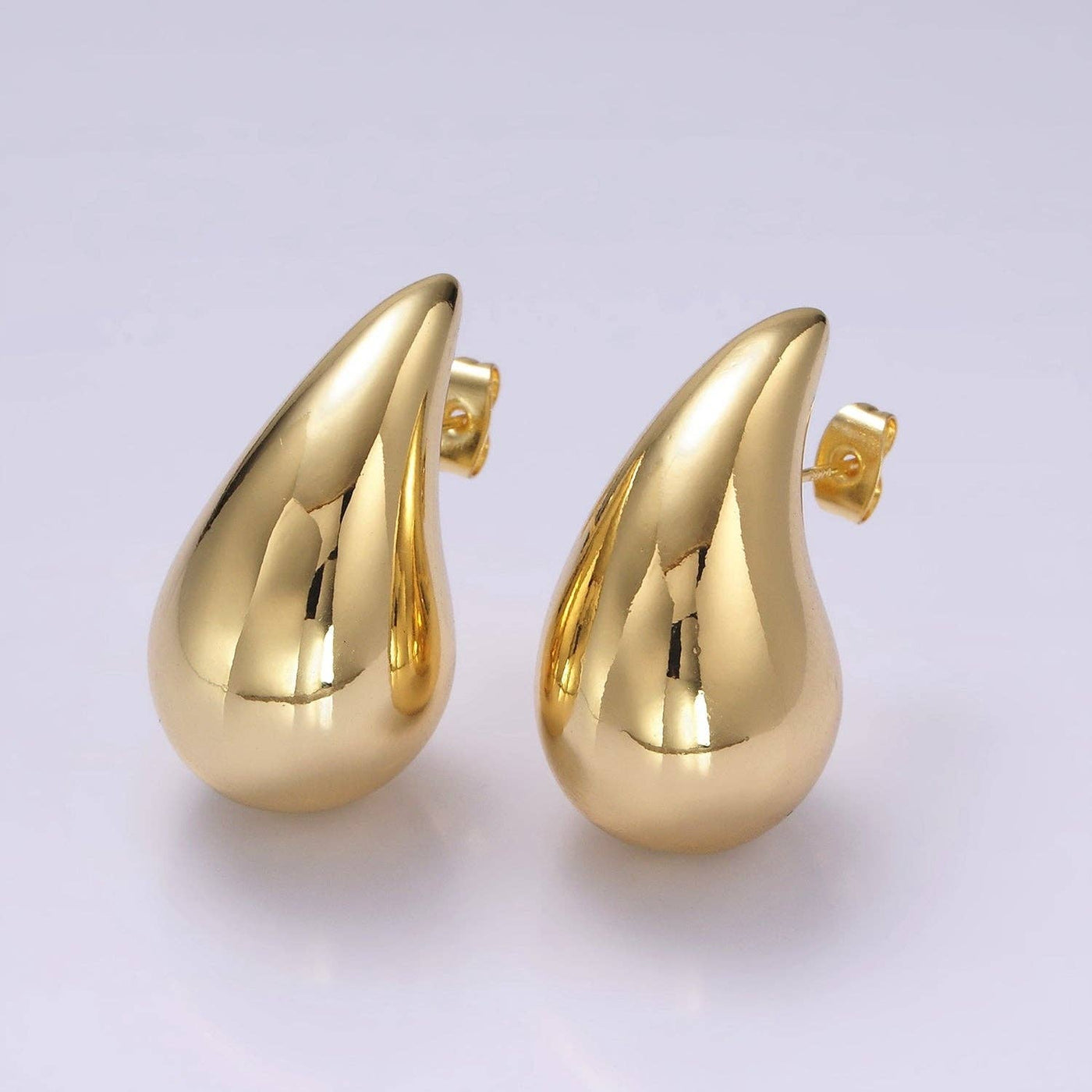 Chunky Modern Teardrop Stud Kylie Earrings