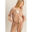 Casual Chic Zip-Front Set Dark Taupe