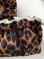 Vintage Leopard Cosmetic Bag Large
