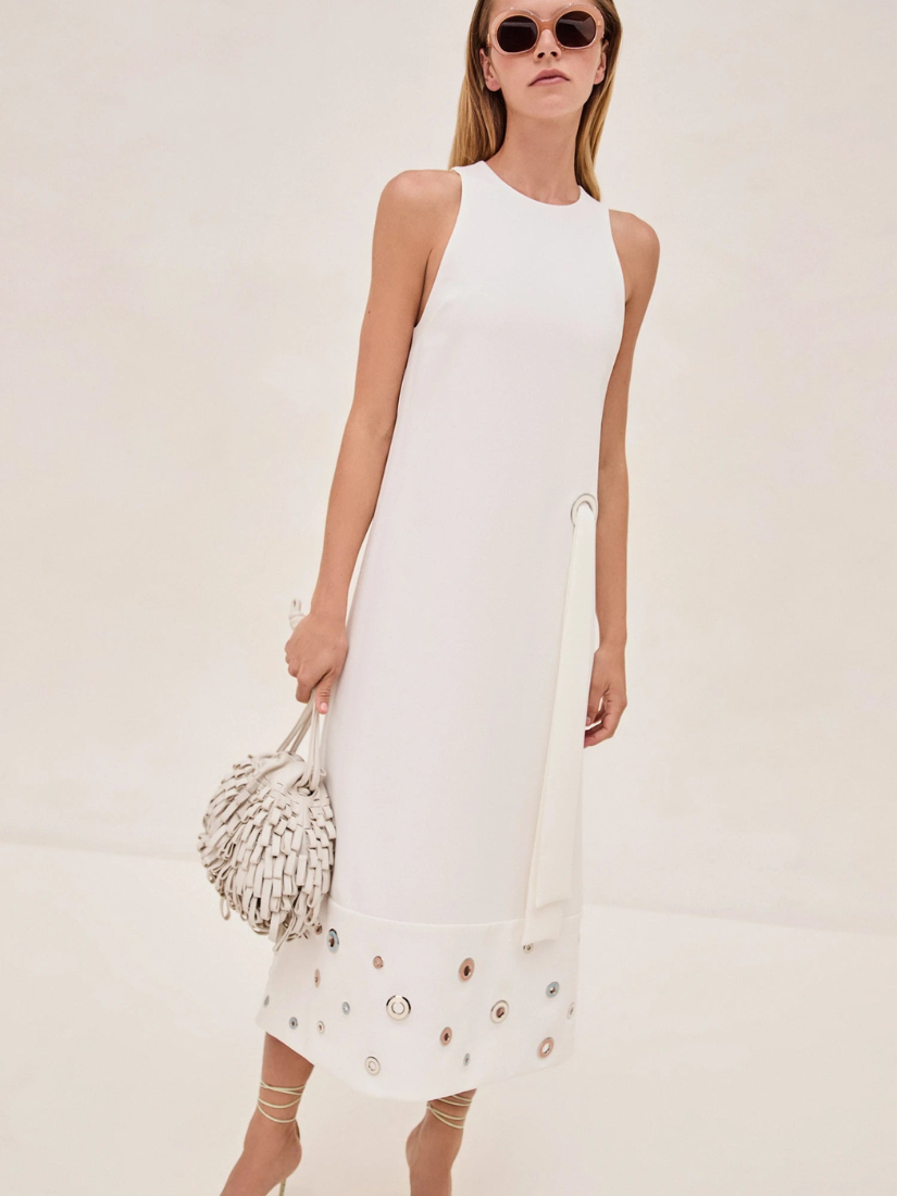 Delfin Dress Off White