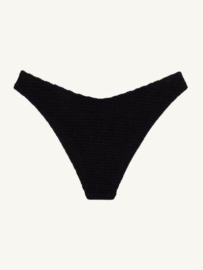 Black Crochet Lulu Zig Zag Bottom