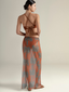 Mesh Skirt Gold Lurex