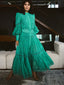 Ocean Silk Maxi Dress Green