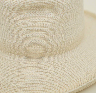 Fine Palm Leaf Straw Pencil Brim Western Hat, UPF 50+