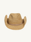 Raffia Crochet Cowboy Hat Natural Tan