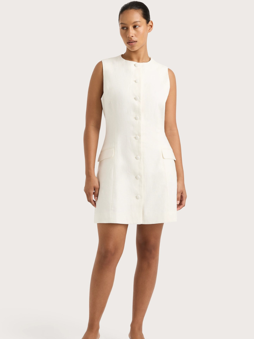 Jane Mini Dress White