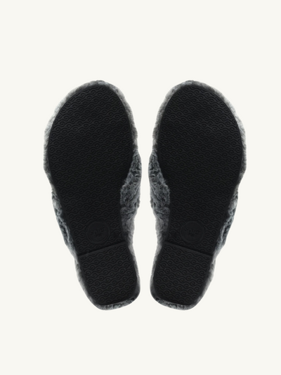 Izzie Fur Knot Slipper Mink