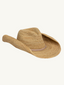 Raffia Crochet Cowboy Hat Natural Tan