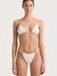 Gianni Crochet Bikini Top White
