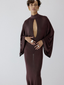 Eliodoro Maxi Dress Umber Brown