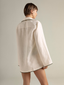 Long Sleeve Button-Up Shirt Ivory/Green