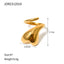 Chunky Wrap Around Heart Ring: Gold