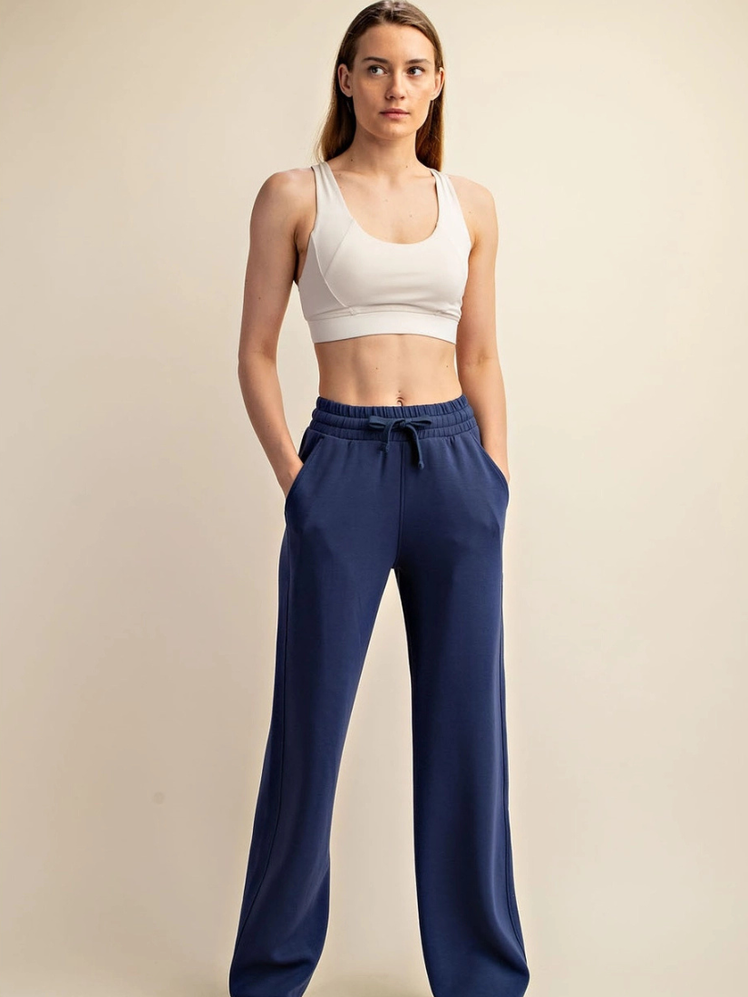 Modal Poly Scuba Pant Smoky Navy