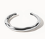 Editorial Wave Cuff Bangle Bracelet-14K Gold PVD- Recycled 