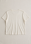Cotton Modal Slub Crew Tee Ivory