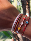 Nova Twisted Evil Eye Bracelet: Gray/Silver