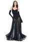 Cayla Flared Gown Black