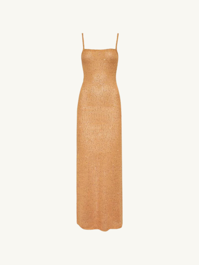 Palm Beach Maxi Dress Gold