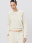 Shrunken Raglan Sweatshirt Bone