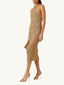 Akira Shell Mermaid Midi Dress Bronze