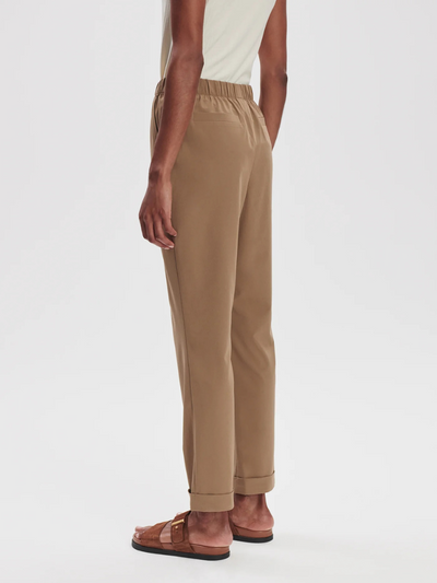 Alana Slim Tapered Cuff Pant 27 Taupe Stone