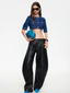 Penthouse Denim Top Blue