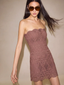 Zermatt Dress Brown Crochet