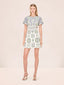 Silvia Dress Blue Sage Geo