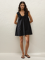Juana Mini Dress Valentina Broderie Black