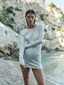 Adley Long Sleeve Mini Dress Coconut