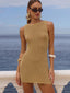 Ariya Sleevless Mini Dress Gold