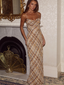 Eve Cowl Cross Back Maxi Vinnie Brown