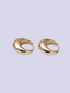 Chubby Dome Minimalist Huggie Earrings